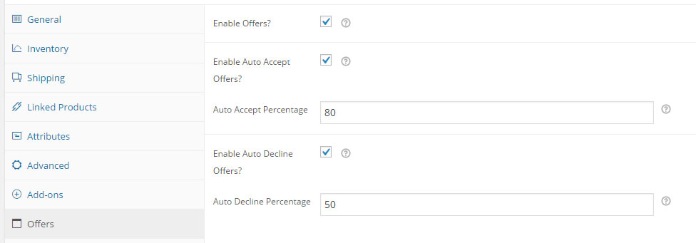 Offers for WooCommerce Auto Accept Auto Decline Offers