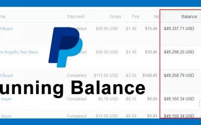 How to View PayPal Running Balance in New PayPal Design