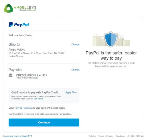 CodeIgniter PayPal Integration Express Checkout Review