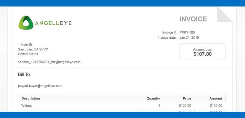 Create An Invoice On PayPal AngellEYE