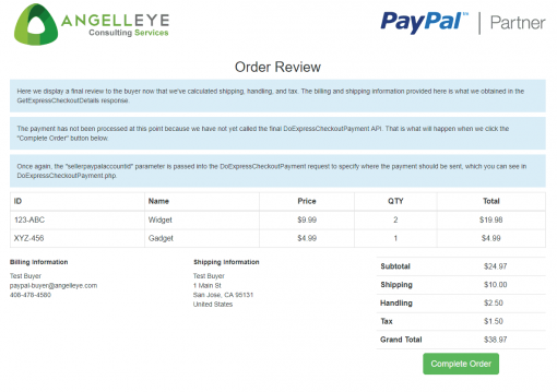 PayPal Express Checkout Third Party Without Permissions Review